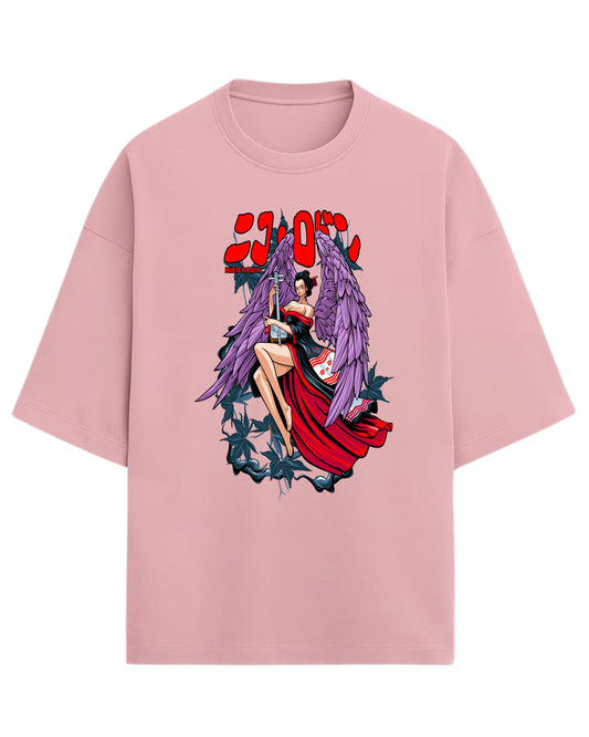Niko Robin Oversized Tee | Anime Graphic Tee | Premium 260 GSM Cotton Blend