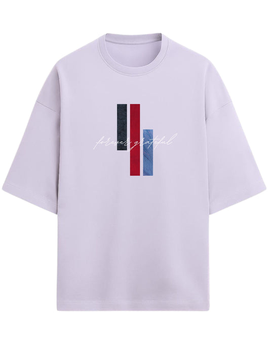 Forever Grateful Oversized T-Shirt | Aesthetic Graphic Tee | Premium 260 GSM Cotton