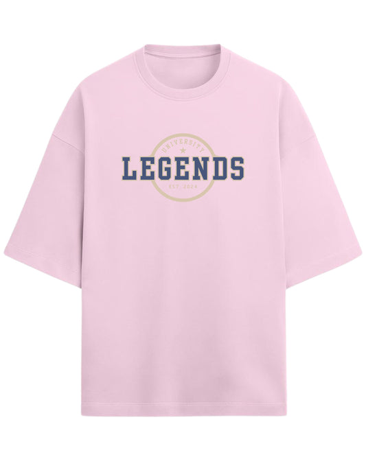 Legends University Oversized T-Shirt | Vintage Collegiate Graphic Tee | Premium 260 GSM Cotton