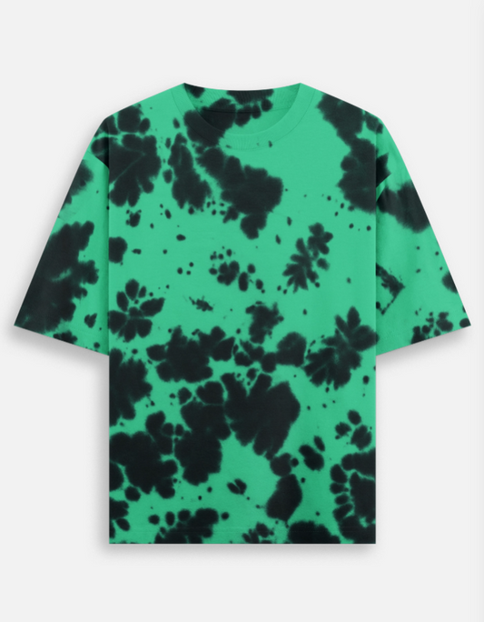 Unisex Oversized Tie-Dye T-Shirt – 260 GSM Cotton Blend | Bold Streetwear & Casual Comfort