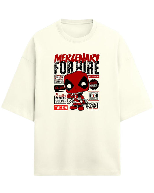 Deadpool “Merc with a Mouth” Oversized T-Shirt | Marvel Graphic Tee | Premium 260 GSM Cotton