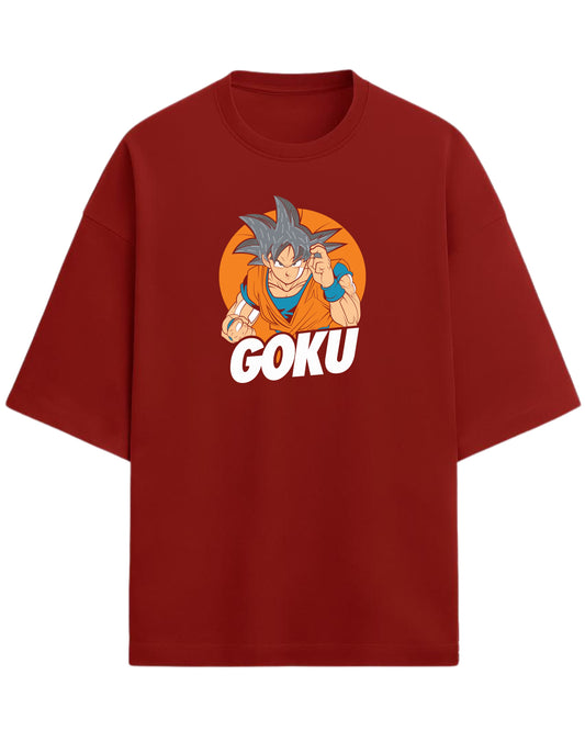 Ultra Instinct Goku Oversized Tees | Dragon Ball Z Graphic Tee | Premium 260 GSM Cotton Blend