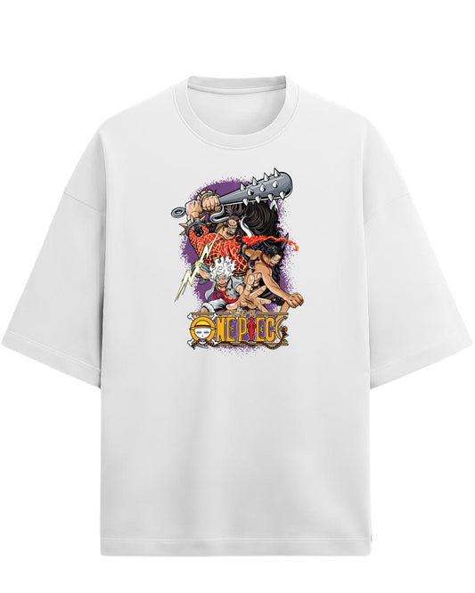 One Piece Kaido, Ace & Gear 5 Luffy Oversized Tees | One Piece Graphic Tees | Premium 260 GSM Cotton Blend