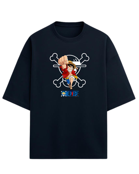 Luffy “Straw Hat Dream” Oversized T-Shirt | One Piece Graphic Tee | Premium 260 GSM Cotton
