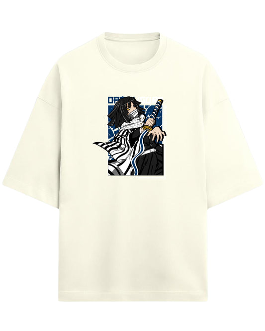 Obanai Iguro Serpent Hashira Oversized T-Shirt | Demon Slayer Anime Graphic Tee | Premium 260 GSM Cotton