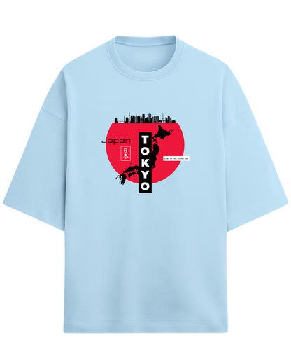 Tokyo Japan Oversized T-Shirt | Land of the Rising Sun Graphic Tee | Premium 260 GSM Cotton