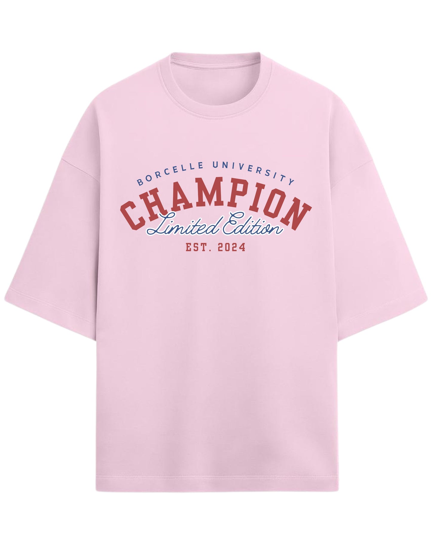 Champion Limited Edition Oversized T-Shirt | University Style Graphic Tee | Premium 260 GSM Cotton