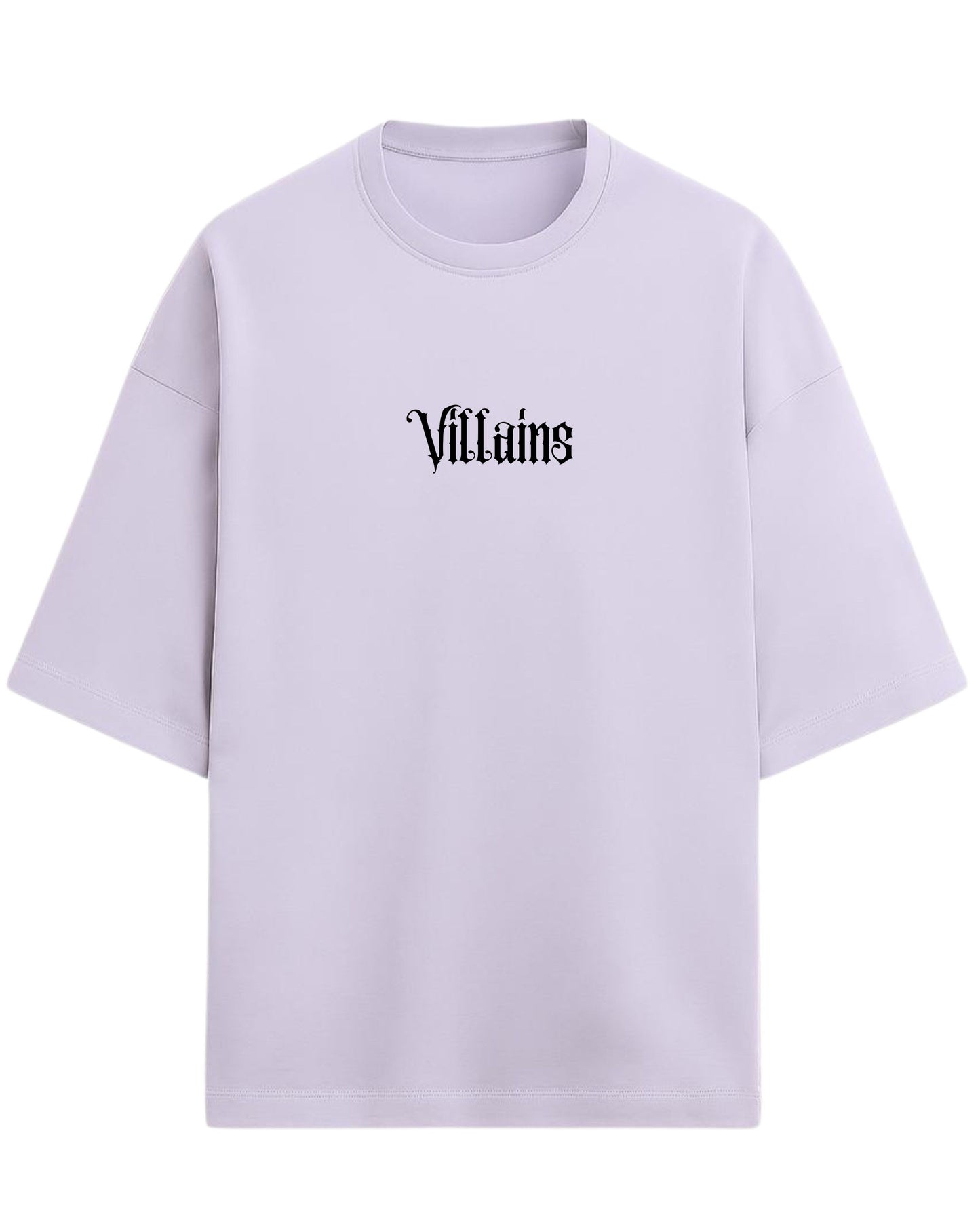 Always Falling for the Villains Oversized T-Shirt | Gothic Skull Heart Graphic Tee | Premium 260 GSM Cotton