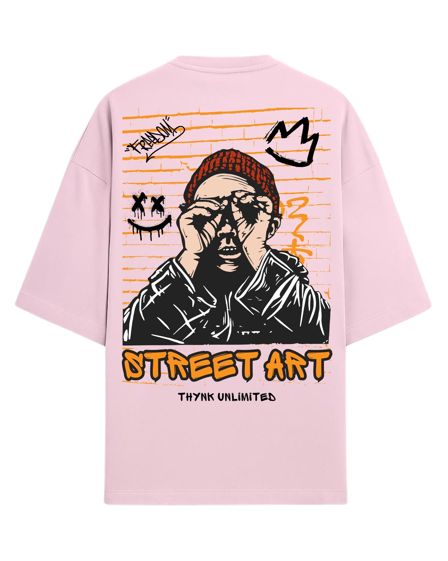 Street Art Oversized T-Shirt | Graffiti Graphic Tee | Premium 260 GSM Cotton