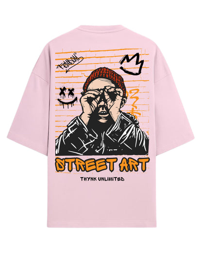 Street Art Oversized T-Shirt | Graffiti Graphic Tee | Premium 260 GSM Cotton