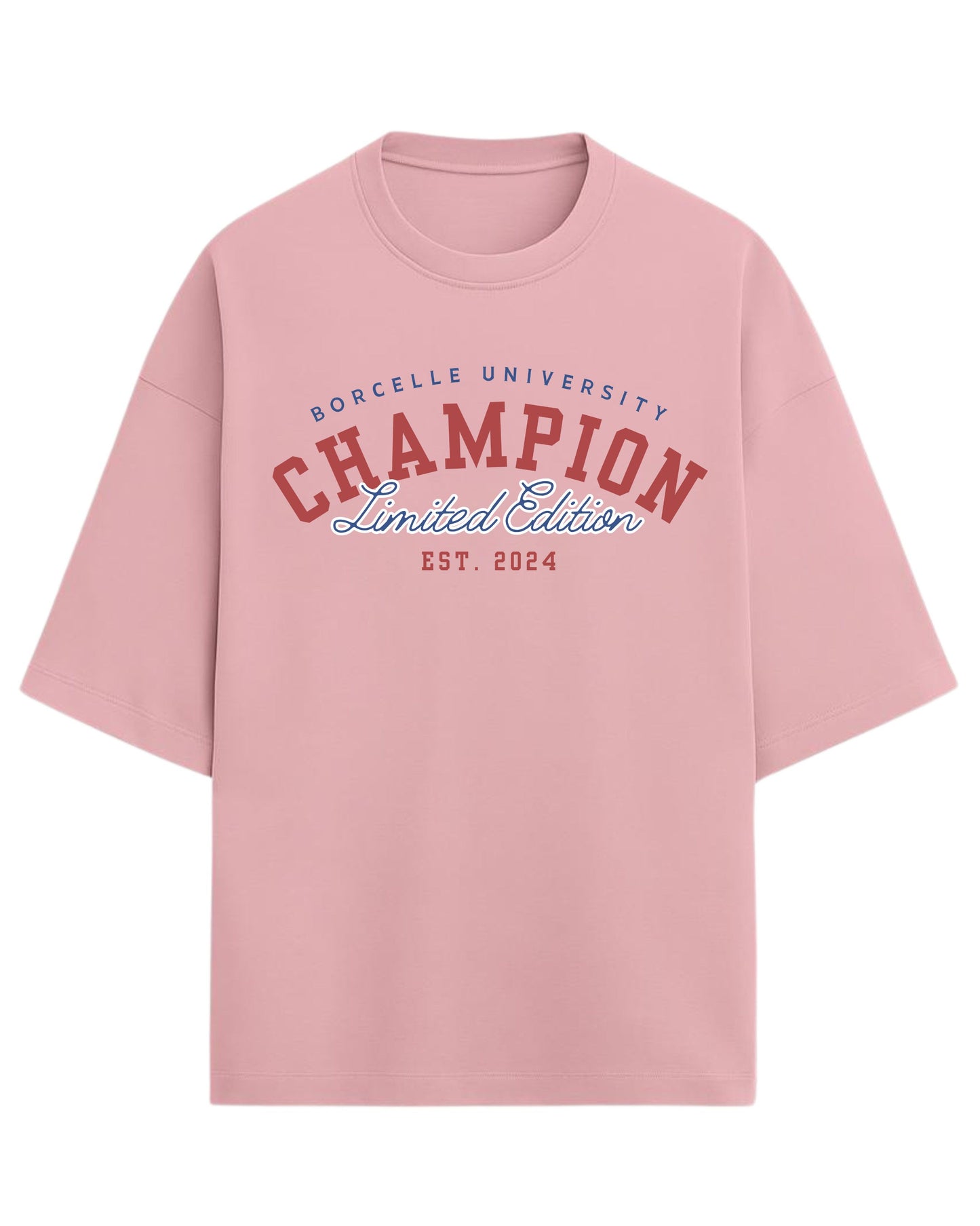 Champion Limited Edition Oversized T-Shirt | University Style Graphic Tee | Premium 260 GSM Cotton