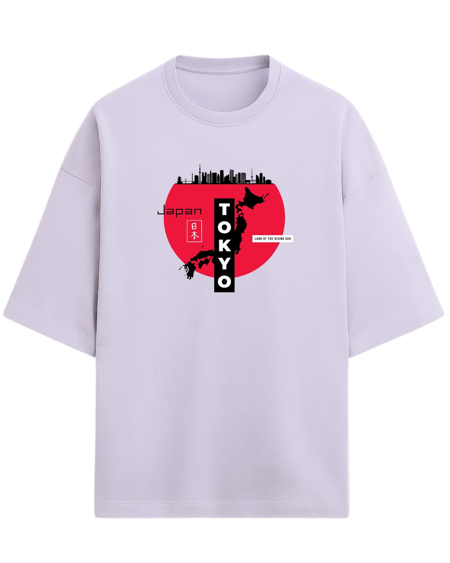 Tokyo Japan Oversized T-Shirt | Land of the Rising Sun Graphic Tee | Premium 260 GSM Cotton