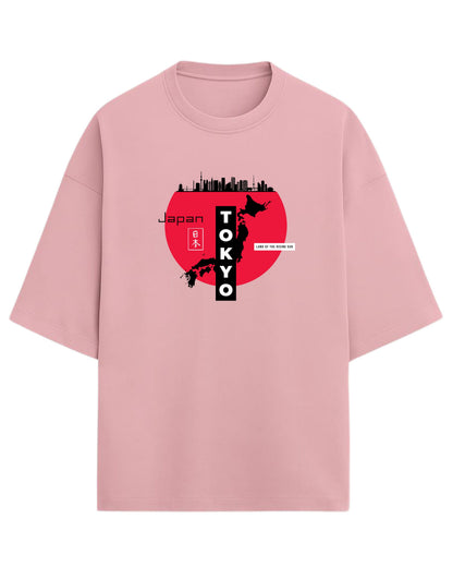 Tokyo Japan Oversized T-Shirt | Land of the Rising Sun Graphic Tee | Premium 260 GSM Cotton