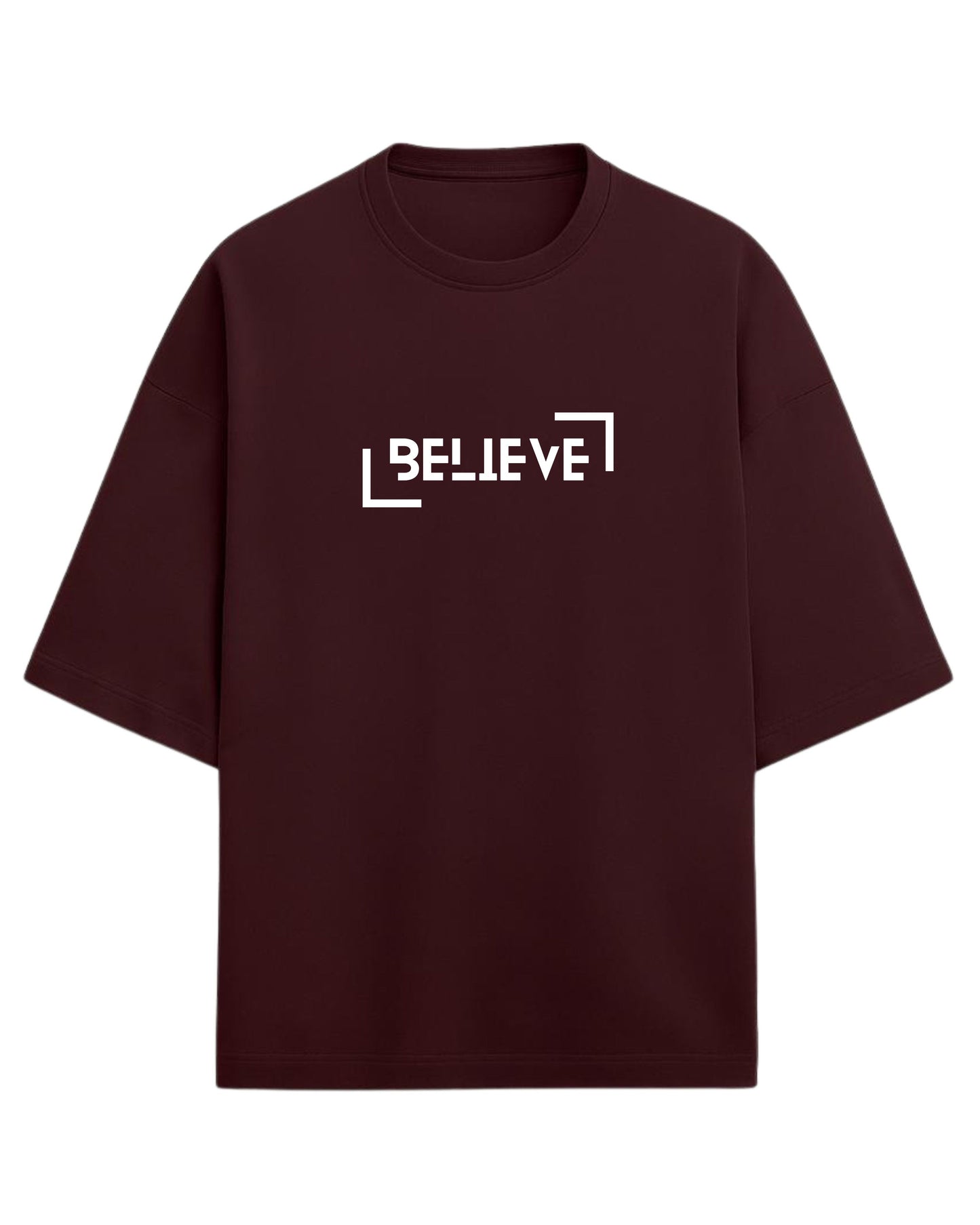 BELIEVE Oversized T-Shirt | Minimal Graphic Tee | Premium 260 GSM Cotton