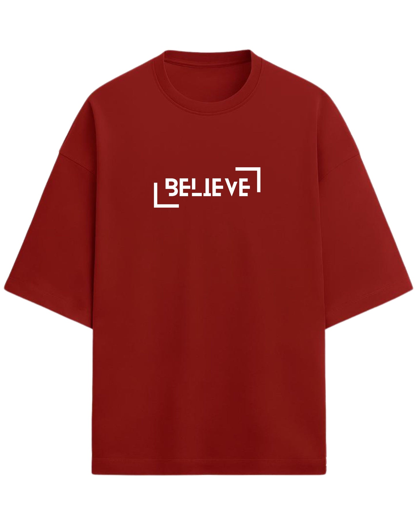 BELIEVE Oversized T-Shirt | Minimal Graphic Tee | Premium 260 GSM Cotton