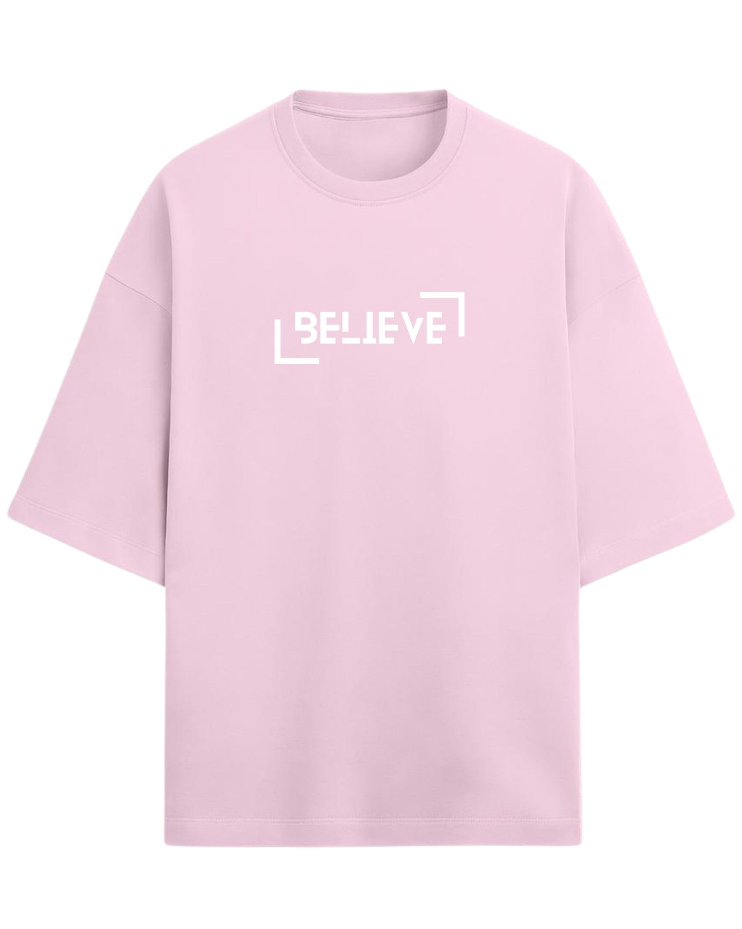 BELIEVE Oversized T-Shirt | Minimal Graphic Tee | Premium 260 GSM Cotton