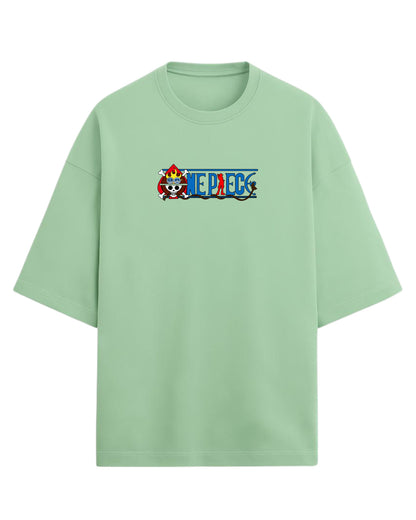 One Piece Buggy the Clown Graphic Oversized Tees | One Piece Graphic Tee | Premium 260 GSM Cotton Blend