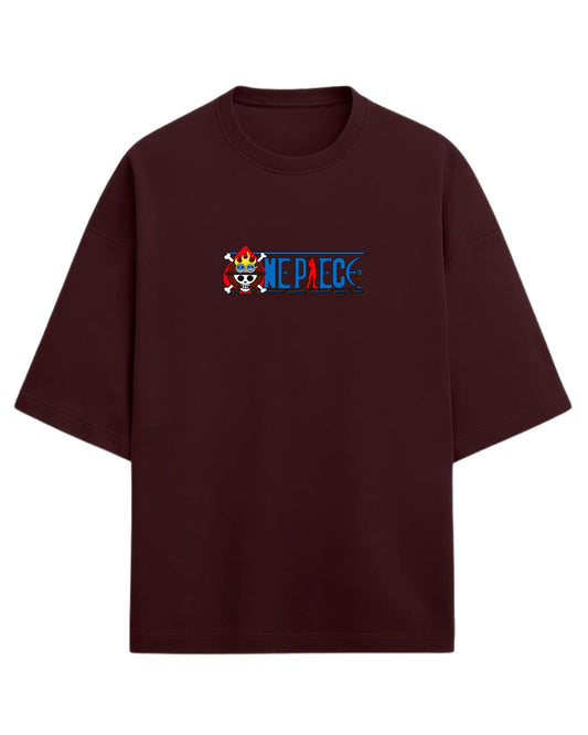 One Piece Buggy the Clown Graphic Oversized Tees | One Piece Graphic Tee | Premium 260 GSM Cotton Blend