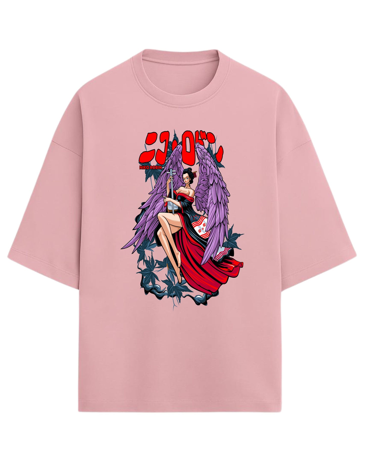 Niko Robin Oversized Tee | Anime Graphic Tee | Premium 260 GSM Cotton Blend