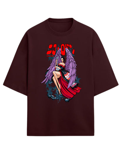 Niko Robin Oversized Tee | Anime Graphic Tee | Premium 260 GSM Cotton Blend