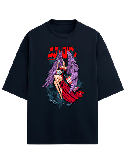 Niko Robin Oversized Tee | Anime Graphic Tee | Premium 260 GSM Cotton Blend