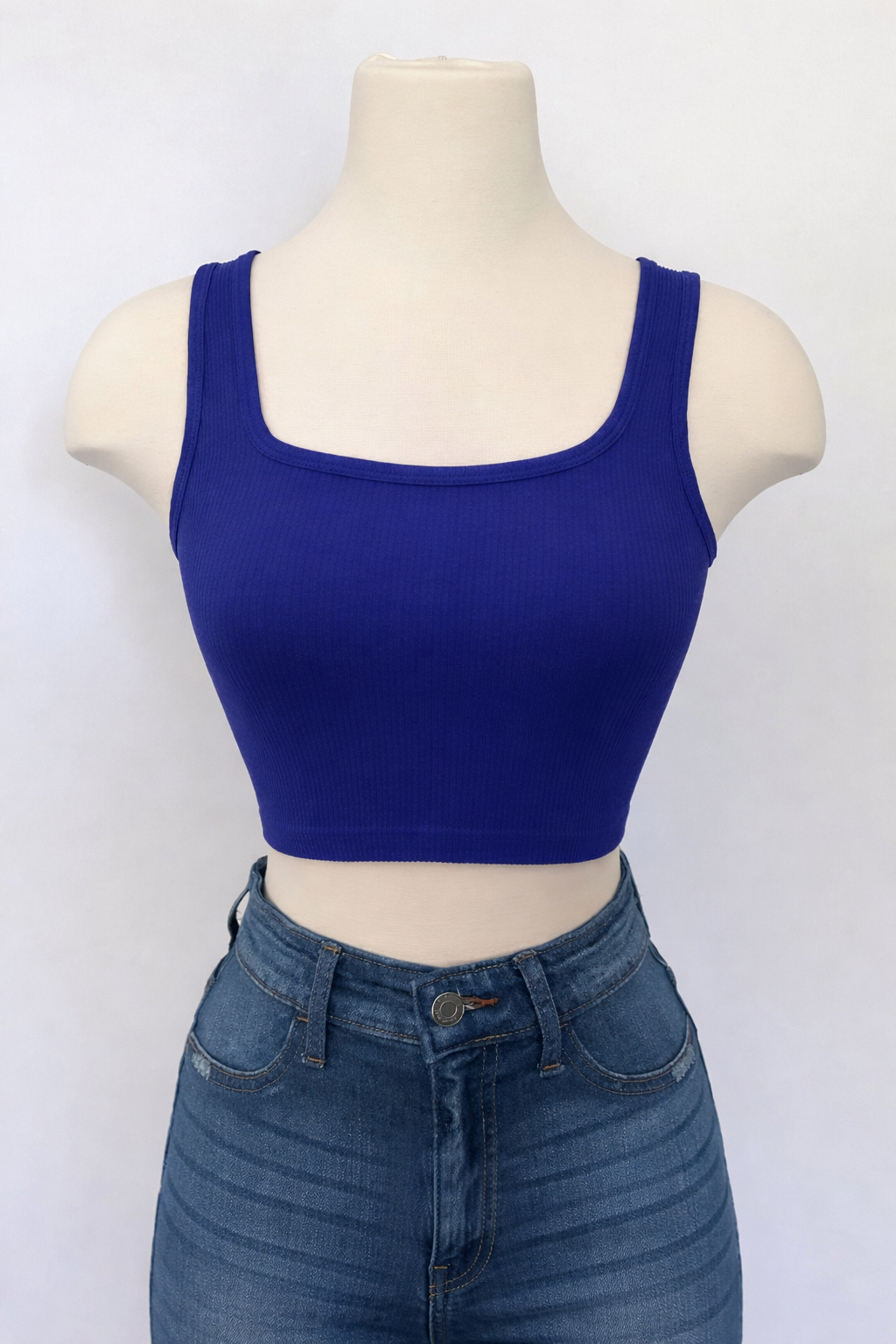 Women’s Cropped Tank Top – 180 GSM Premium Cotton | Soft Breathable Crop Tee