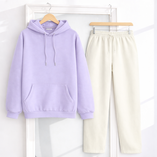 Unisex Oversized Hoodie x Unisex OFF-White Sweatpants Co-ord/Combo Sets @threadsngiggles