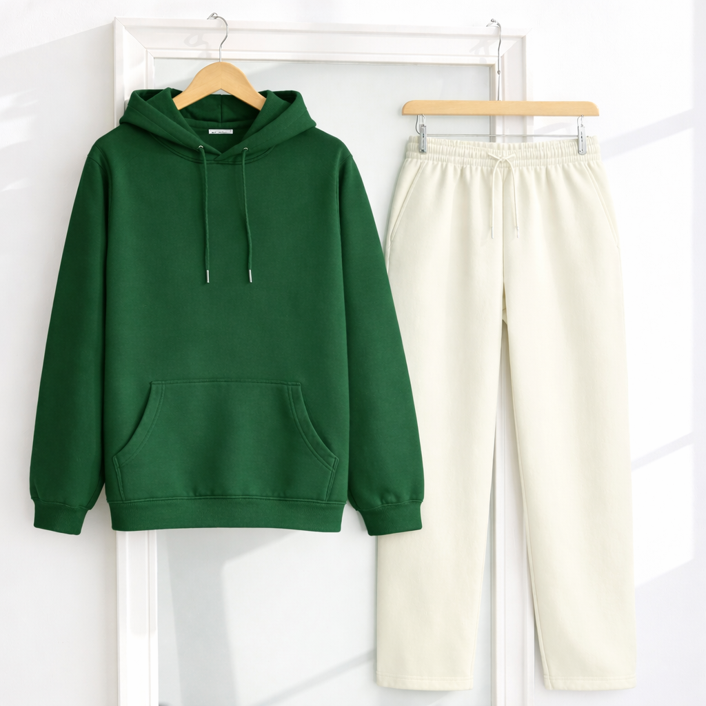 Unisex Oversized Hoodie x Unisex OFF-White Sweatpants Co-ord/Combo Sets @threadsngiggles
