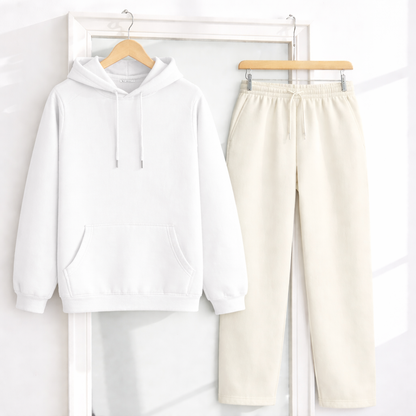 Unisex Oversized Hoodie x Unisex OFF-White Sweatpants Co-ord/Combo Sets @threadsngiggles