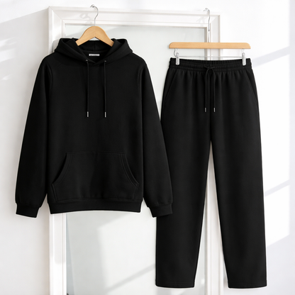 Unisex Oversized Hoodie x Unisex Black Sweatpants Co-ord/Combo Sets @threadsngiggles