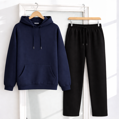 Unisex Oversized Hoodie x Unisex Black Sweatpants Co-ord/Combo Sets @threadsngiggles