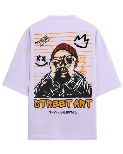 Street Art Oversized T-Shirt | Graffiti Graphic Tee | Premium 260 GSM Cotton