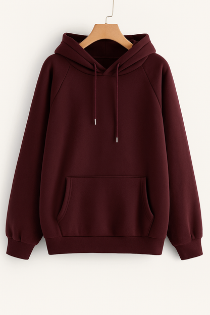 Unisex Premium Hoodie – 100% Cotton, 300 GSM Brushed Fleece | Heavyweight & Cozy Sweatshirt
