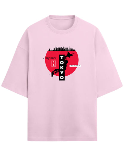 Tokyo Japan Oversized T-Shirt | Land of the Rising Sun Graphic Tee | Premium 260 GSM Cotton