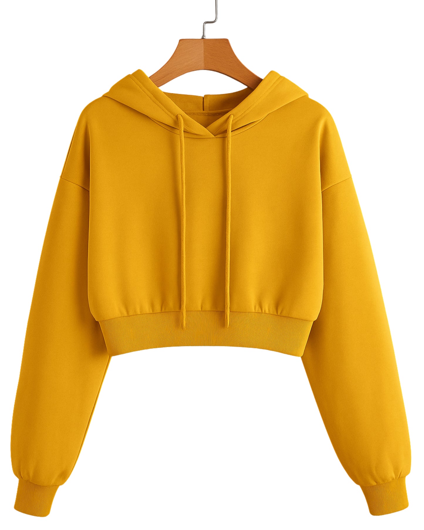 Premium Cropped Hoodie for Women- 100% Pure Cotton | 320 GSM Heavyweight Essentials