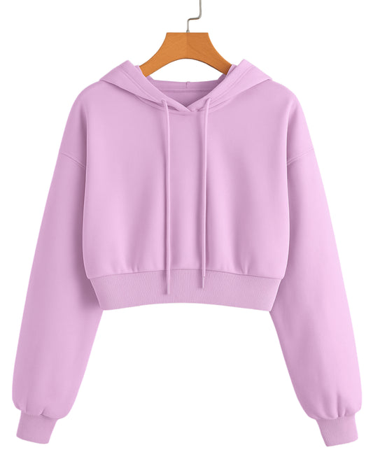 Premium Cropped Hoodie for Women- 100% Pure Cotton | 320 GSM Heavyweight Essentials