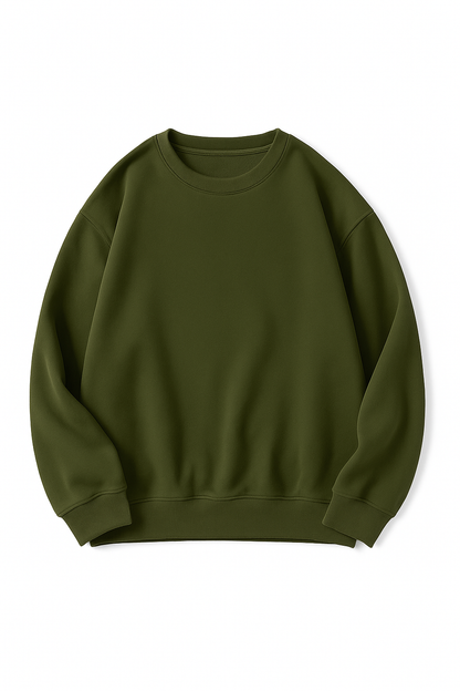 Unisex Premium Fleece Sweatshirt – 100% Cotton, 300 GSM | Soft, Warm & Breathable Everyday Essential