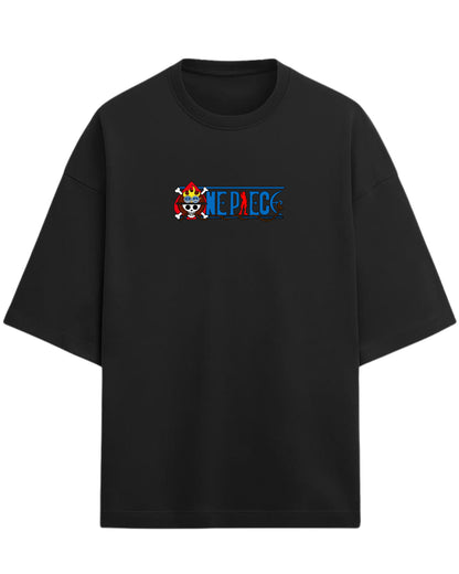 One Piece Graphic Oversized Tees | One Piece Graphic Tee | Premium 260 GSM Cotton Blend
