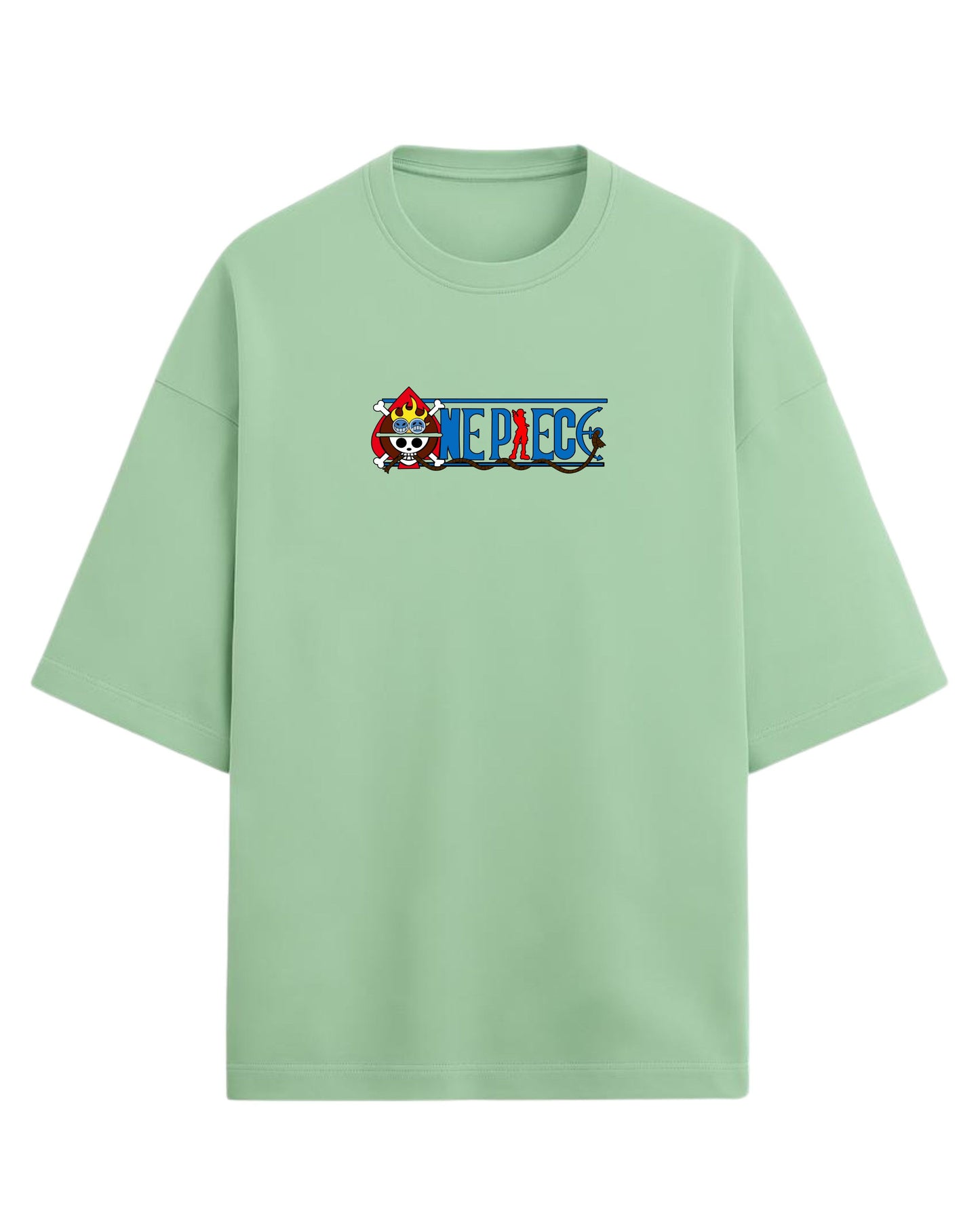 One Piece Graphic Oversized Tees | One Piece Graphic Tee | Premium 260 GSM Cotton Blend