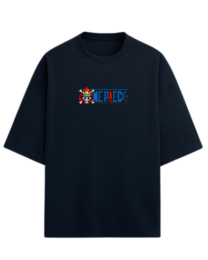 One Piece Graphic Oversized Tees | One Piece Graphic Tee | Premium 260 GSM Cotton Blend