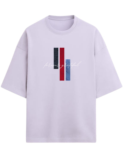 Forever Grateful Oversized T-Shirt | Aesthetic Graphic Tee | Premium 260 GSM Cotton