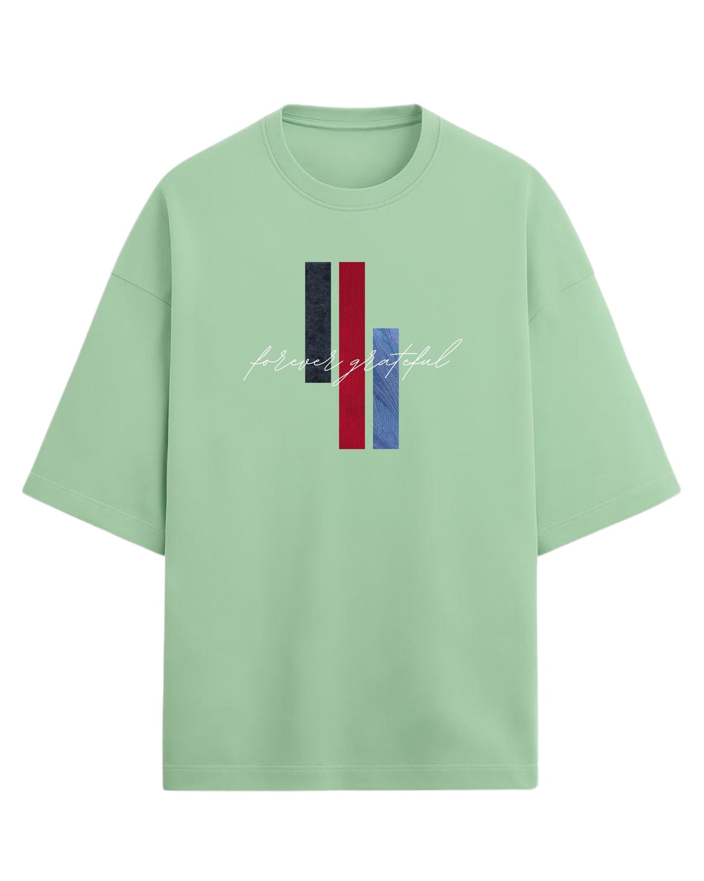 Forever Grateful Oversized T-Shirt | Aesthetic Graphic Tee | Premium 260 GSM Cotton