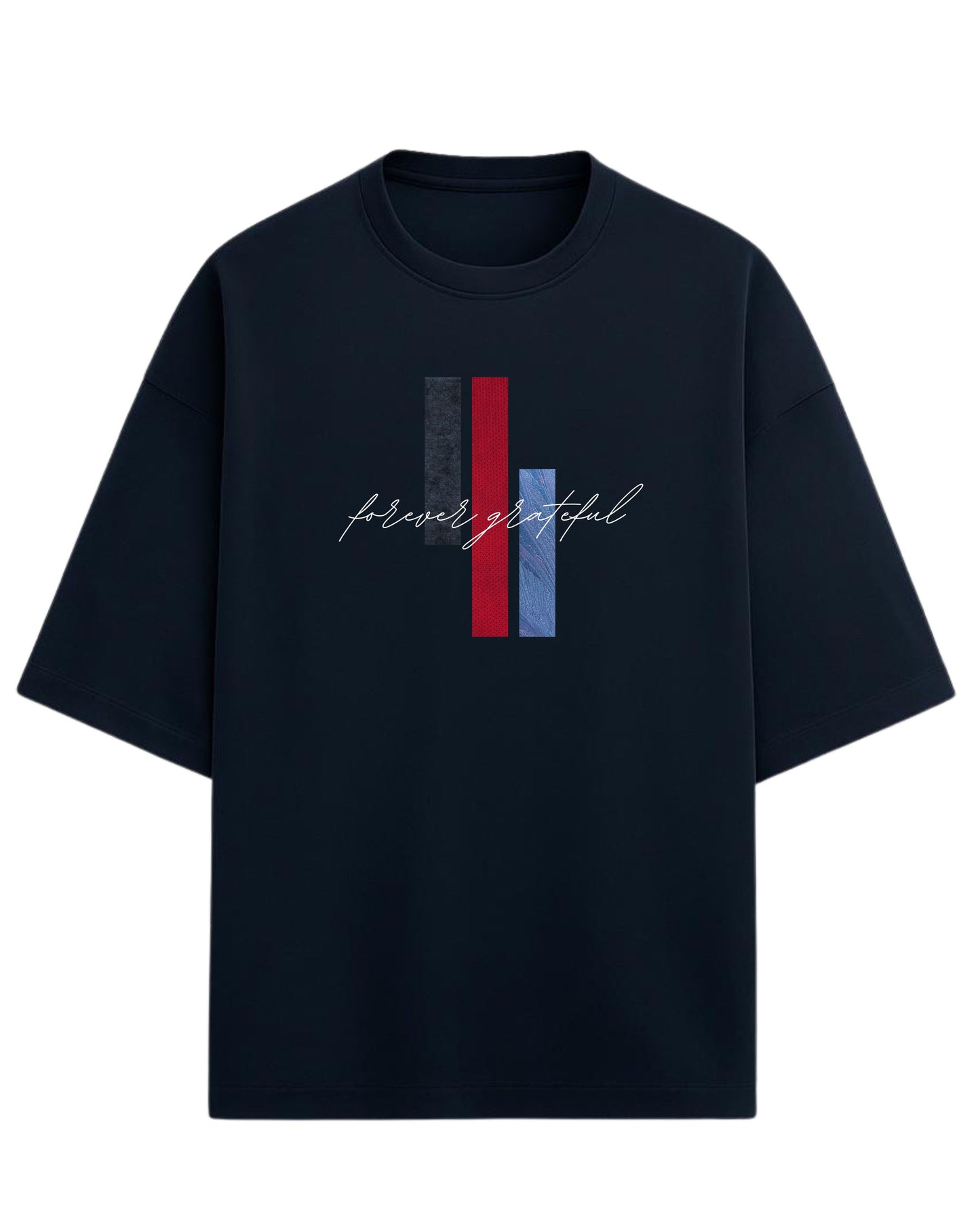 Forever Grateful Oversized T-Shirt | Aesthetic Graphic Tee | Premium 260 GSM Cotton