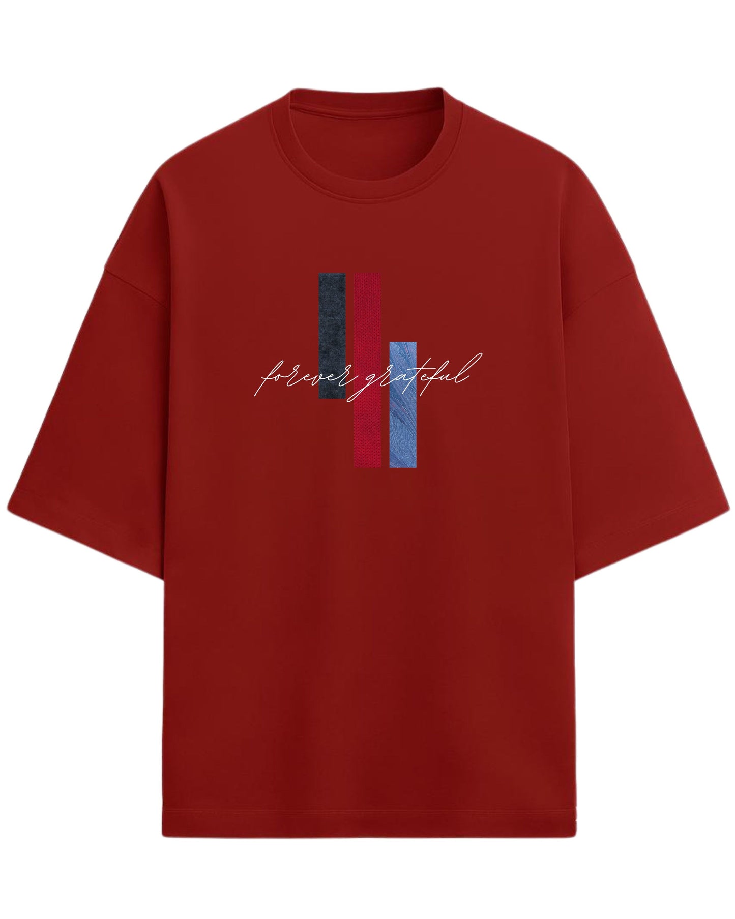 Forever Grateful Oversized T-Shirt | Aesthetic Graphic Tee | Premium 260 GSM Cotton