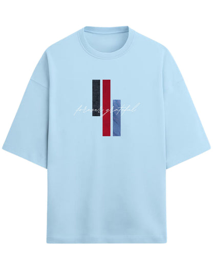Forever Grateful Oversized T-Shirt | Aesthetic Graphic Tee | Premium 260 GSM Cotton