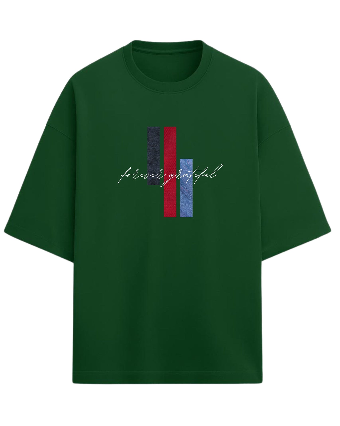 Forever Grateful Oversized T-Shirt | Aesthetic Graphic Tee | Premium 260 GSM Cotton