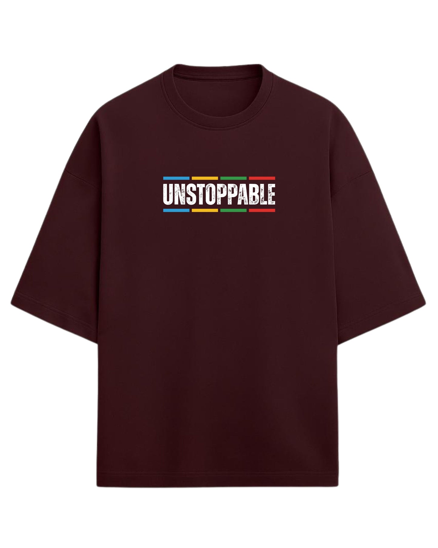 UNSTOPPABLE Oversized T-Shirt | Motivational Streetwear Graphic Tee | Premium 260 GSM Cotton