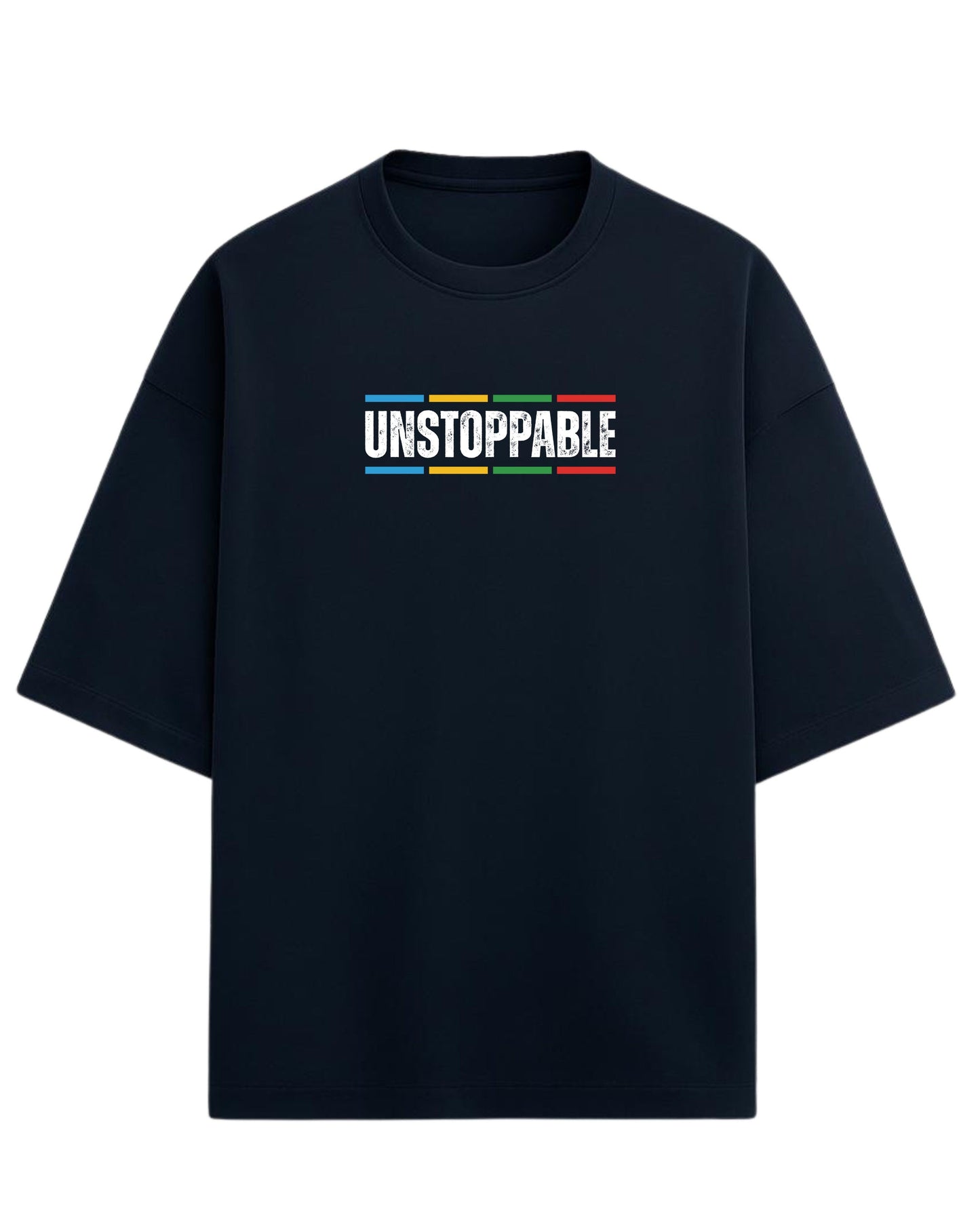 UNSTOPPABLE Oversized T-Shirt | Motivational Streetwear Graphic Tee | Premium 260 GSM Cotton