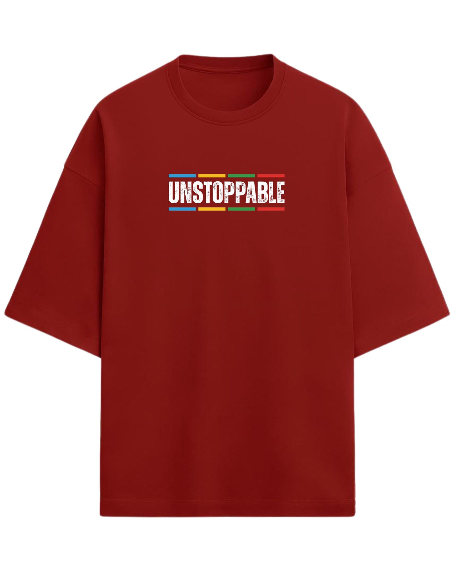 UNSTOPPABLE Oversized T-Shirt | Motivational Streetwear Graphic Tee | Premium 260 GSM Cotton