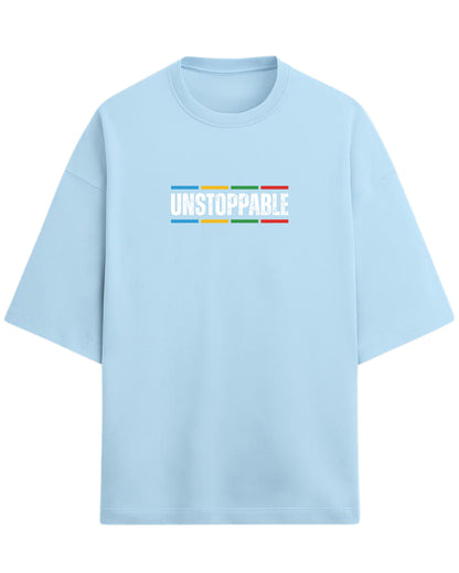 UNSTOPPABLE Oversized T-Shirt | Motivational Streetwear Graphic Tee | Premium 260 GSM Cotton